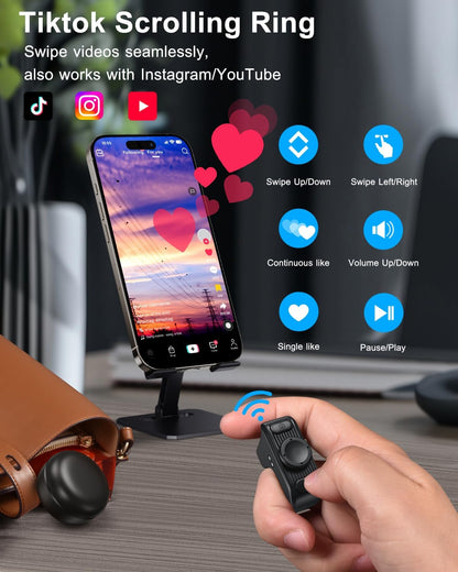 ScrollAway Wireless Finger Ring Remote